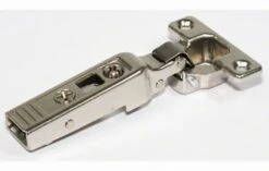 Blum CLIP Top Full Overlay Screw-On Cabinet Door Mini Hinge With 94-Degree Opening Angle And Self Close Function - 30 Pack Nickel