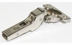 Blum CLIP Top Partial Overlay Screw-On Cabinet Door Hinge With 120-Degree Opening Angle And Self Close Function - 10 Pack Nickel