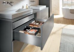 Blum LEGRABOX 20" L X 5-1/16" H Full Extension Concealed Drawer System Kit Brushed Stainless Steel -Cabinet Hardware Store blum 773k50s0s alternate image 179