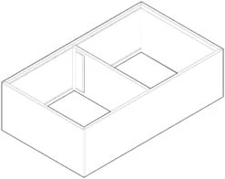 Blum AMBIA-LINE Deep Drawer Insert Matte Orion Grey