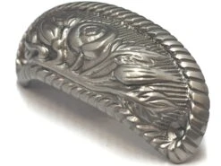 Cal Crystal Vintage Brass 3-1/4 Inch Center To Center Cup Cabinet Pull Polished Brass -Cabinet Hardware Store calcrystalvb 112 us15