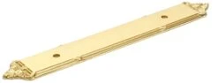 Century 7-3/16" Solid Brass Backplate From The Georgian Collection Matt Satin Nickel -Cabinet Hardware Store century 16069 3 373