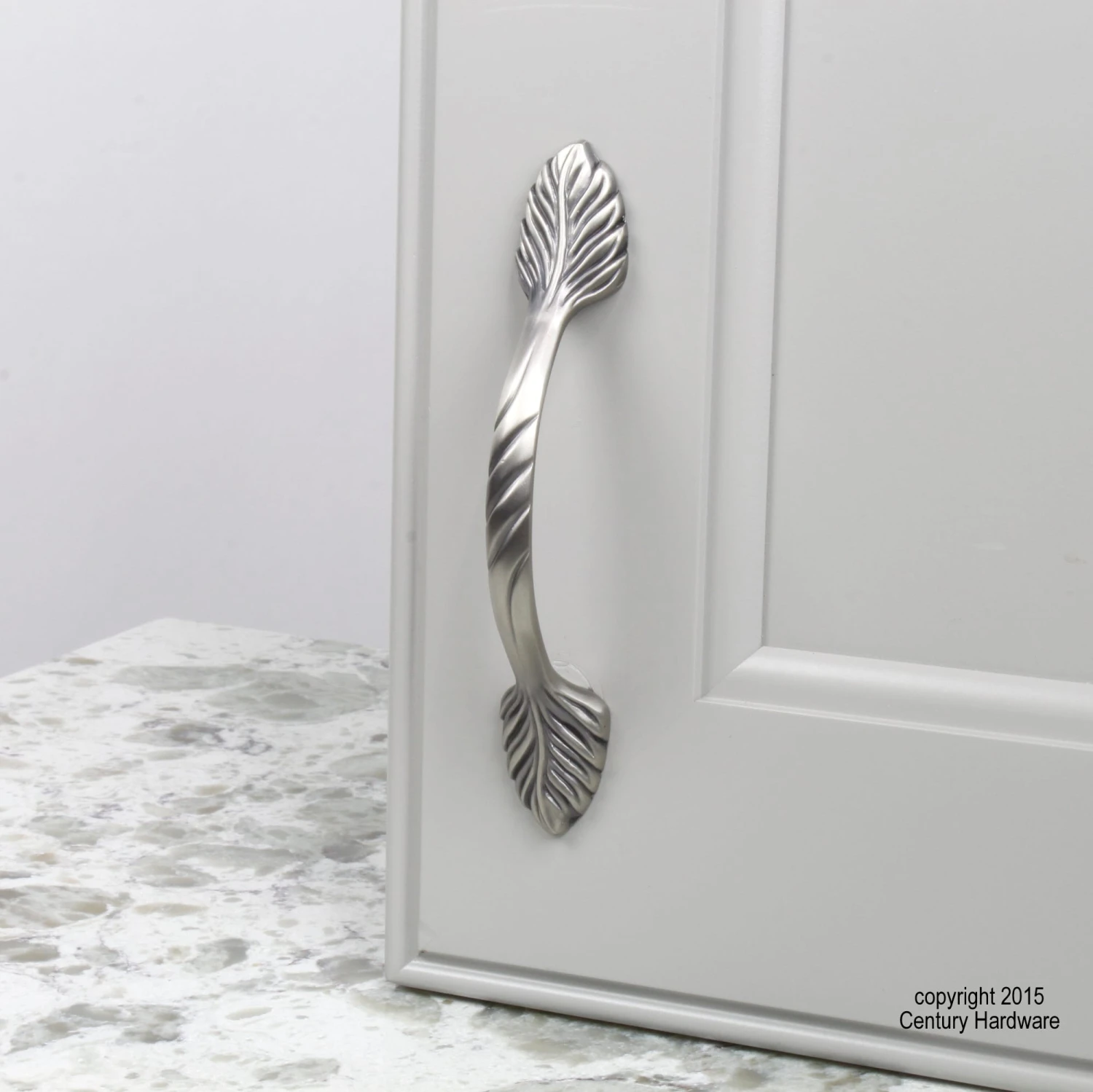 Century Aspen 3 Inch Center To Center Handle Cabinet Pull Gun Metal 4 Century Aspen 3 Inch Center To Center Handle Cabinet Pull Gun Metal - Image 2