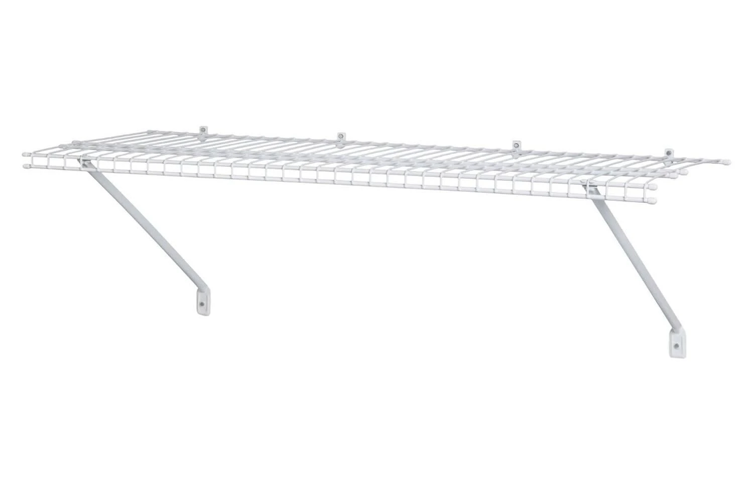 ClosetMaid 72 Inch Wide Wire Shelf Kit White 3 ClosetMaid 72 Inch Wide Wire Shelf Kit White