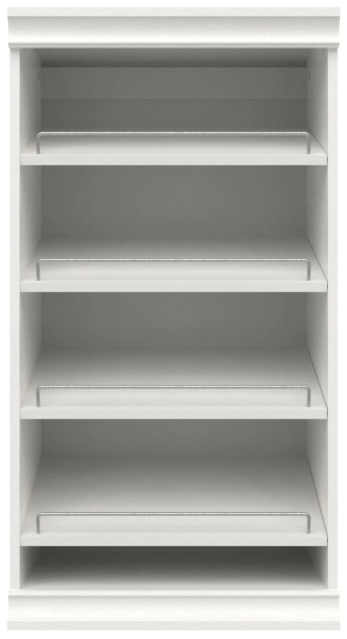 ClosetMaid Modular Closet System Adjustable 4 Shoe Shelf Unit With Rails White 4 ClosetMaid Modular Closet System Adjustable 4 Shoe Shelf Unit With Rails White - Image 2