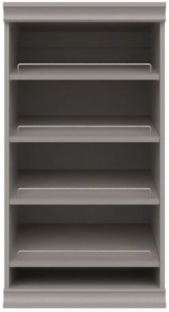 ClosetMaid Modular Closet System Adjustable 4 Shoe Shelf Unit With Rails White 14 ClosetMaid Modular Closet System Adjustable 4 Shoe Shelf Unit With Rails White -Cabinet Hardware Store closetmaid 21mc ss alternate view 13
