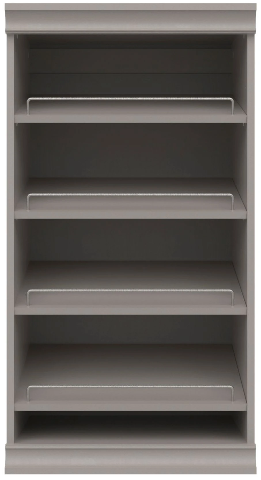 ClosetMaid Modular Closet System Adjustable 4 Shoe Shelf Unit With Rails White 5 ClosetMaid Modular Closet System Adjustable 4 Shoe Shelf Unit With Rails White - Image 3