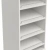 ClosetMaid Modular Closet System Adjustable 4 Shoe Shelf Unit With Rails White -Cabinet Hardware Store closetmaid 456600 2455866