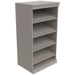 ClosetMaid Modular Closet System Adjustable 4 Shoe Shelf Unit With Rails White 21 ClosetMaid Modular Closet System Adjustable 4 Shoe Shelf Unit With Rails White -Cabinet Hardware Store closetmaid 460900 2455866