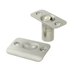Deltana 2-1/8 Inch Tall Ball Cabinet Catch Satin Nickel