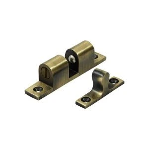 Deltana Accessory Ball Catches, Solid Brass Ball Tension Catch 2.3" X 0.4" Antique Brass 3 Deltana Accessory Ball Catches, Solid Brass Ball Tension Catch 2.3" X 0.4" Antique Brass