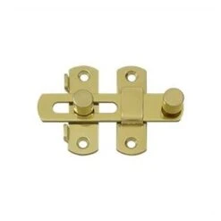 Deltana 2-3/8 Inch Tall Cabinet Drop Latch Polished Brass
