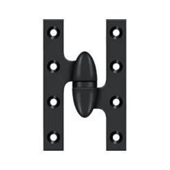 Deltana 5" X 3-1/4" Solid Brass Right Hand Olive Knuckle Hinge With Ball Bearing - 10 Pack Lifetime Polished Brass -Cabinet Hardware Store deltana ok5032b19 r 10pack 7032587