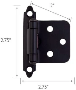 Design House Traditional Overlay Cabinet Door Hinge - Pack Of 10 Satin Nickel 24 Design House Traditional Overlay Cabinet Door Hinge - Pack Of 10 Satin Nickel -Cabinet Hardware Store design house 189662 alternate image 18