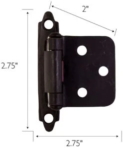 Design House Traditional Overlay Cabinet Door Hinge - Pack Of 10 Satin Nickel 25 Design House Traditional Overlay Cabinet Door Hinge - Pack Of 10 Satin Nickel -Cabinet Hardware Store design house 189662 alternate image 19