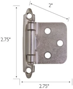 Design House Traditional Overlay Cabinet Door Hinge - Pack Of 10 Satin Nickel 26 Design House Traditional Overlay Cabinet Door Hinge - Pack Of 10 Satin Nickel -Cabinet Hardware Store design house 189662 alternate image 20