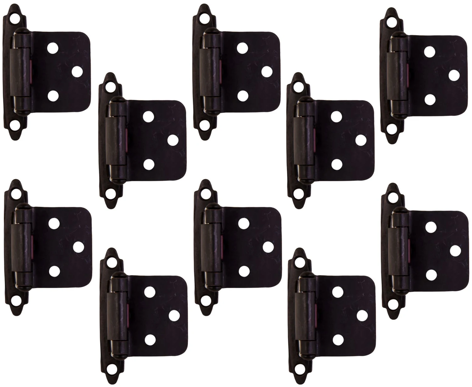 Design House Traditional Overlay Cabinet Door Hinge - Pack Of 10 Satin Nickel 11 Design House Traditional Overlay Cabinet Door Hinge - Pack Of 10 Satin Nickel - Image 9