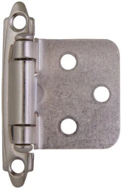 Design House Traditional Overlay Cabinet Door Hinge - Pack Of 10 Satin Nickel