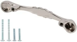 DesignPerfect Traditional Pack Of (10) 3" Center To Center Arch Bow Cabinet Handles / Drawer Pulls With Weave Accent Black -Cabinet Hardware Store designperfect dpa10l662 10pack alternate image 10