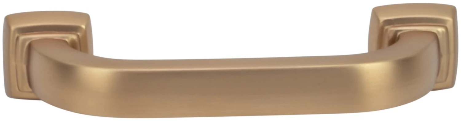 DesignPerfect Vintage Pack Of (10) 3" Center To Center Bold Block Curved Cabinet Handles / Drawer Pulls Champagne Bronze / Gold 5 DesignPerfect Vintage Pack Of (10) 3" Center To Center Bold Block Curved Cabinet Handles / Drawer Pulls Champagne Bronze / Gold - Image 3