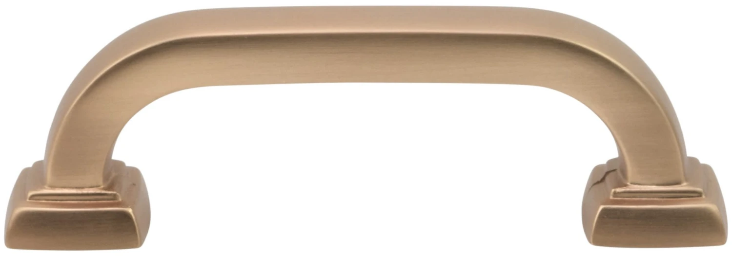 DesignPerfect Vintage Pack Of (10) 3" Center To Center Bold Block Curved Cabinet Handles / Drawer Pulls Champagne Bronze / Gold 3 DesignPerfect Vintage Pack Of (10) 3" Center To Center Bold Block Curved Cabinet Handles / Drawer Pulls Champagne Bronze / Gold