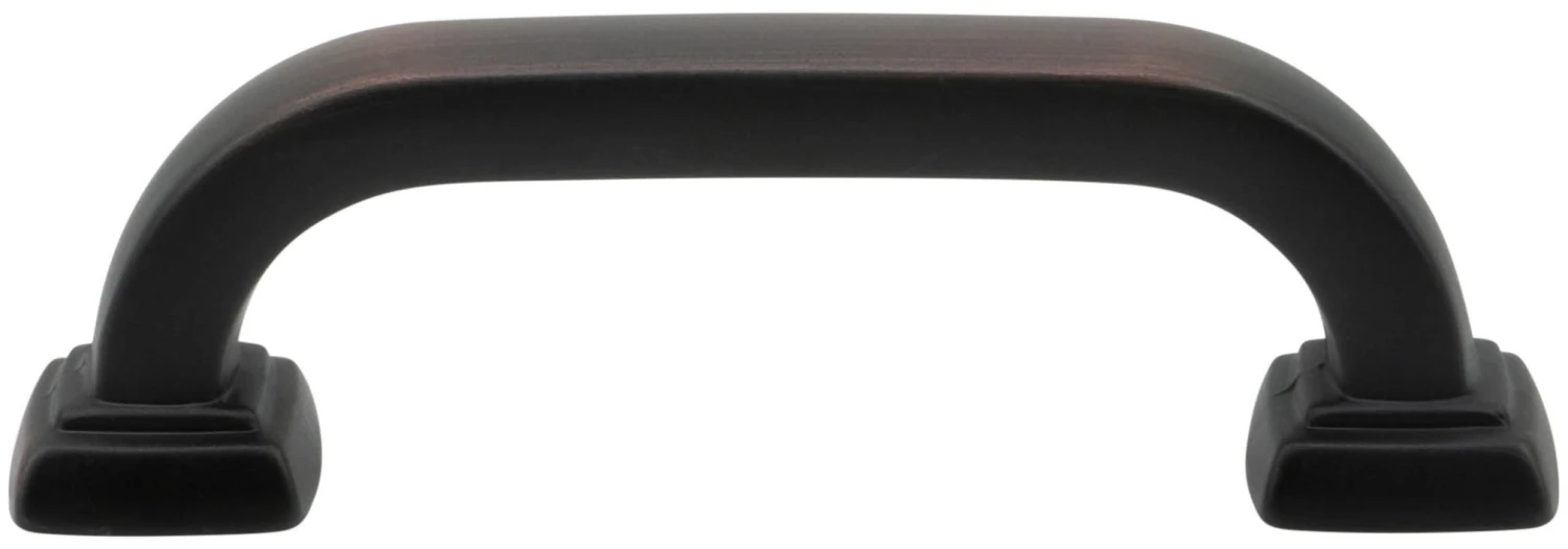 DesignPerfect Vintage Pack Of (10) 3" Center To Center Bold Block Curved Cabinet Handles / Drawer Pulls Champagne Bronze / Gold 7 DesignPerfect Vintage Pack Of (10) 3" Center To Center Bold Block Curved Cabinet Handles / Drawer Pulls Champagne Bronze / Gold - Image 5