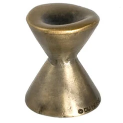 Du Verre Forged 2 - 1-1/4" Hourglass Designer Cabinet Knob / Drawer Knob Antique Brass
