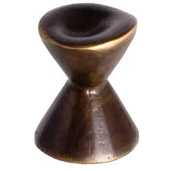 Du Verre Forged 2 - 1-1/4" Hourglass Designer Cabinet Knob / Drawer Knob Antique Brass -Cabinet Hardware Store du verre dvfc31 orb mn