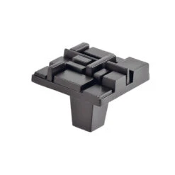 Du Verre Offset 1-1/2" Square Textured Geometric Mosaic Cabinet Knob / Drawer Knob Polished Chrome -Cabinet Hardware Store du verre dvof01 orb mn