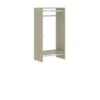 Easy Track 25-1/8 Inch Wide Double Hanging Rod Closet Organizer System Weathered Grey -Cabinet Hardware Store easy track 680099 cg 8256647