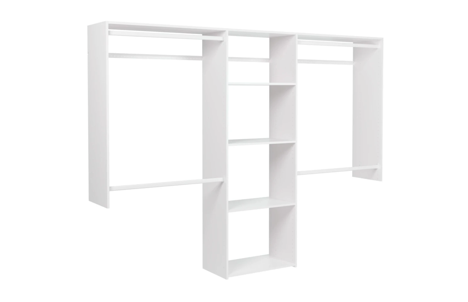 Easy Track 4 To 8 Foot Wide Deluxe Closet System Kit Weathered Grey 8 Easy Track 4 To 8 Foot Wide Deluxe Closet System Kit Weathered Grey - Image 6