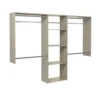 Easy Track 4 To 8 Foot Wide Deluxe Closet System Kit Weathered Grey 2 Easy Track 4 To 8 Foot Wide Deluxe Closet System Kit Weathered Grey -Cabinet Hardware Store easy track ok1460 cg 2582361