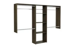 Easy Track 4 To 8 Foot Wide Deluxe Closet System Kit Weathered Grey 12 Easy Track 4 To 8 Foot Wide Deluxe Closet System Kit Weathered Grey -Cabinet Hardware Store easy track ok1460 t 2582361