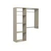 Easy Track 60 Inch Wide Deluxe Hanging Closet System With Shelves Weathered Grey 1 Easy Track 60 Inch Wide Deluxe Hanging Closet System With Shelves Weathered Grey -Cabinet Hardware Store easy track ok7248 cg 8256647