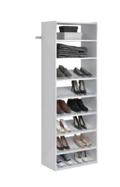 Easy Track 25-1/8 Inch Wide Shoe Tower Kit Honey Blonde -Cabinet Hardware Store easy track ph36 application view 34