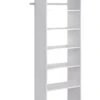 Easy Track 25-1/8 Inch Wide Closet Organizer System With Six Shelves White -Cabinet Hardware Store easy track ph38 wh 8256647