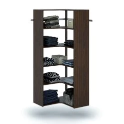 Easy Track 30-1/2 Inch Wide Corner Closet Organizer System Weathered Grey 10 Easy Track 30-1/2 Inch Wide Corner Closet Organizer System Weathered Grey -Cabinet Hardware Store easy track ph42 application view 42