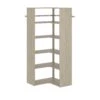 Easy Track 30-1/2 Inch Wide Corner Closet Organizer System Weathered Grey 1 Easy Track 30-1/2 Inch Wide Corner Closet Organizer System Weathered Grey -Cabinet Hardware Store easy track ph42 cg 8256647