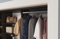 Easy Track 108 Inch Wide Ultimate Closet Organizer System Honey Blonde -Cabinet Hardware Store easy track ph44 application view 67