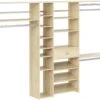 Easy Track 108 Inch Wide Ultimate Closet Organizer System Honey Blonde -Cabinet Hardware Store easy track ph44 mj 6533930