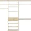 Easy Track 84 Inch Wide Perfect Fit Reach-In Closet Organizer System Honey Blonde 1 Easy Track 84 Inch Wide Perfect Fit Reach-In Closet Organizer System Honey Blonde -Cabinet Hardware Store easy track ph55 mj 6533930