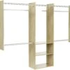 Easy Track 4 To 8 Foot Wide Deluxe Closet System Starter Kit Honey Blonde 2 Easy Track 4 To 8 Foot Wide Deluxe Closet System Starter Kit Honey Blonde -Cabinet Hardware Store easy track rb1460 mjon 6533930
