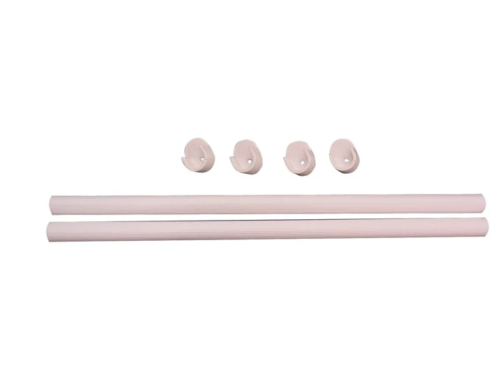 Easy Track 24 Inch Wardrobe Rods With Mounting Brackets For Easy Track Closet System - Pair Chrome 4 Easy Track 24 Inch Wardrobe Rods With Mounting Brackets For Easy Track Closet System - Pair Chrome - Image 2