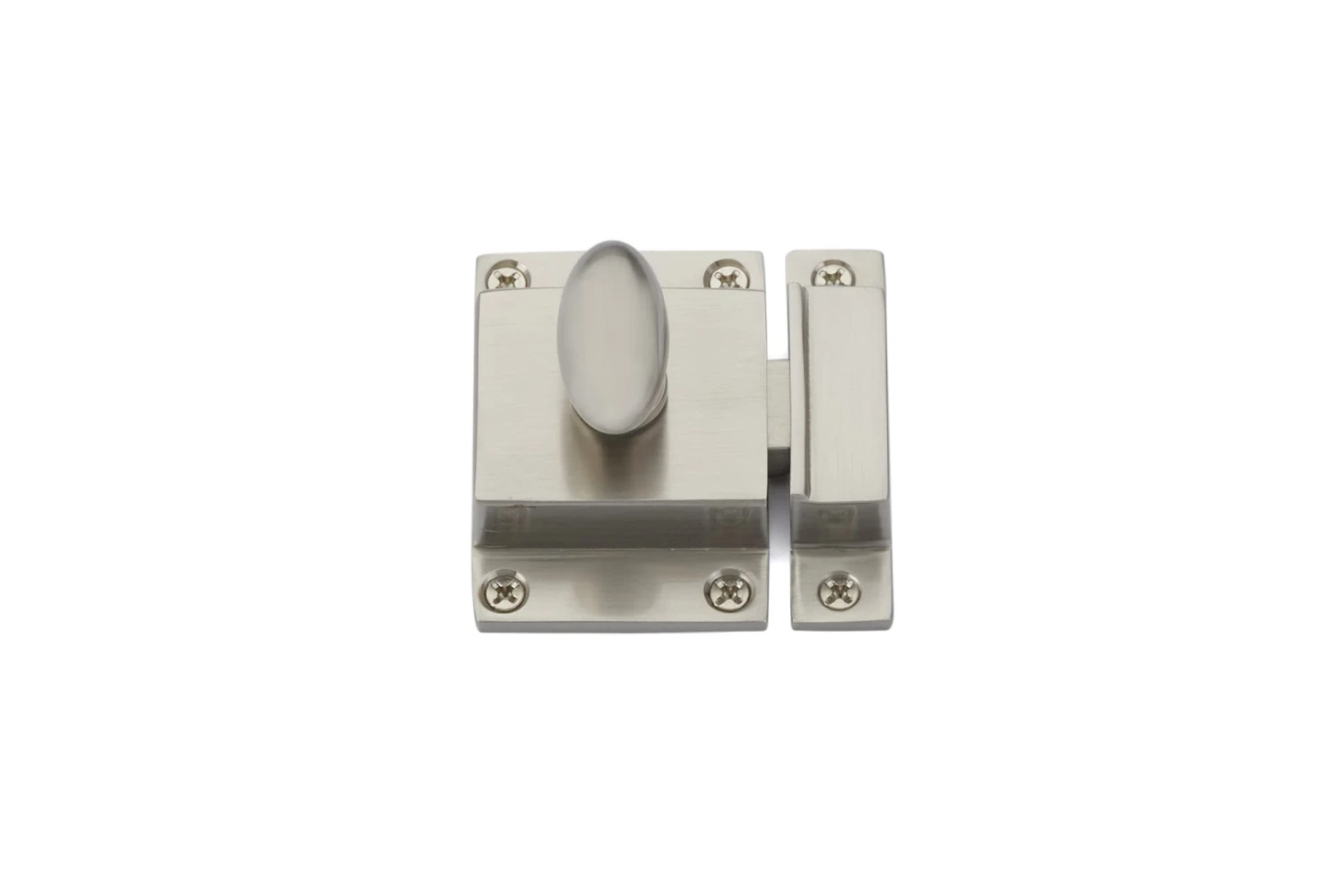 Emtek Traditional 2-15/16 Inch Long Cabinet Latch Satin Nickel 3 Emtek Traditional 2-15/16 Inch Long Cabinet Latch Satin Nickel