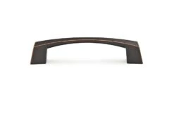 Emtek Sweep 4 Inch Center To Center Handle Cabinet Pull - Pack Of 10 Polished Chrome -Cabinet Hardware Store emtek 86407us10b 10pack 8857233