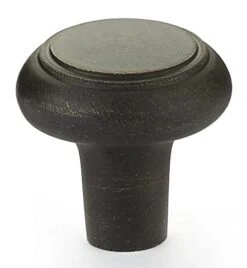 Emtek Rustic 1-3/4 Inch Mushroom Cabinet Knob Medium Bronze