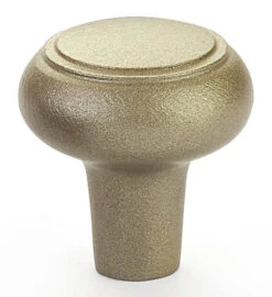 Emtek Rustic 1-3/4 Inch Mushroom Cabinet Knob Medium Bronze -Cabinet Hardware Store emtek sandcastbronzeknob twb 1