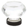 Emtek Crystal And Porcelain 1-1/4 Inch Geometric Cabinet Knob Oil Rubbed Bronze 1 Emtek Crystal And Porcelain 1-1/4 Inch Geometric Cabinet Knob Oil Rubbed Bronze -Cabinet Hardware Store emtek 86010 orb