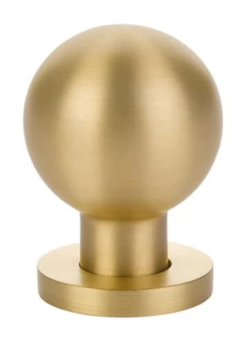Emtek Contemporary 1-1/8 Inch Round Cabinet Knob Satin Brass 3 Emtek Contemporary 1-1/8 Inch Round Cabinet Knob Satin Brass