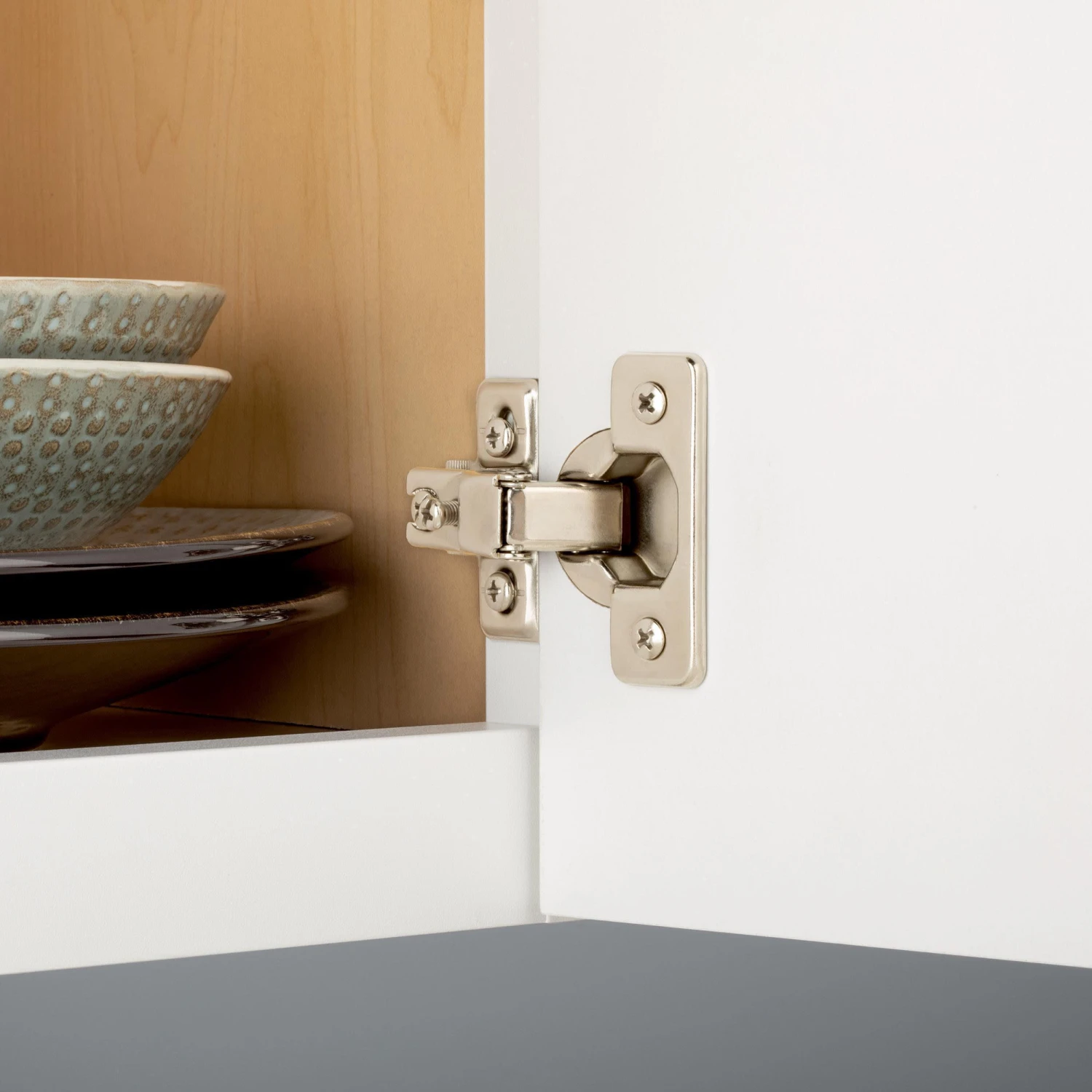 Franklin Brass 5/8 Inch Overlay Concealed Euro Cabinet Door Hinge With 100 Degree Opening Angle - Pack Of 10 Nickel Plated 6 Franklin Brass 5/8 Inch Overlay Concealed Euro Cabinet Door Hinge With 100 Degree Opening Angle - Pack Of 10 Nickel Plated - Image 4